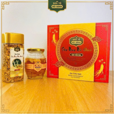 Combo Sâm Nam núi Dành ngâm mật ong 350ml + Nụ hoa Sâm Nam núi Dành 200Gr