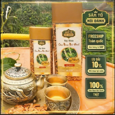 Combo 1 hộp nụ hoa Sâm Nam 200 gr+ 1 hộp Sâm Nam sấy khô 100gr