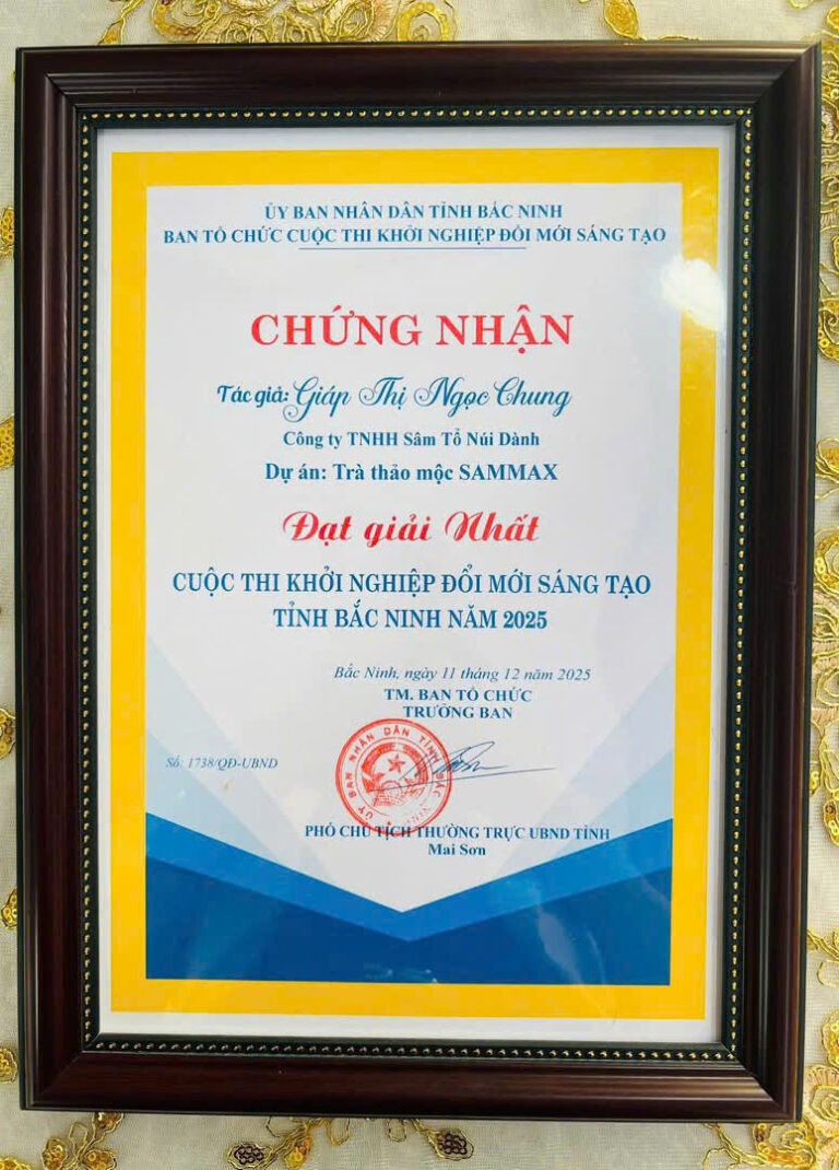Sâm Tổ Núi Dành đạt Giải Nhất KN tỉnh Bắc Ninh